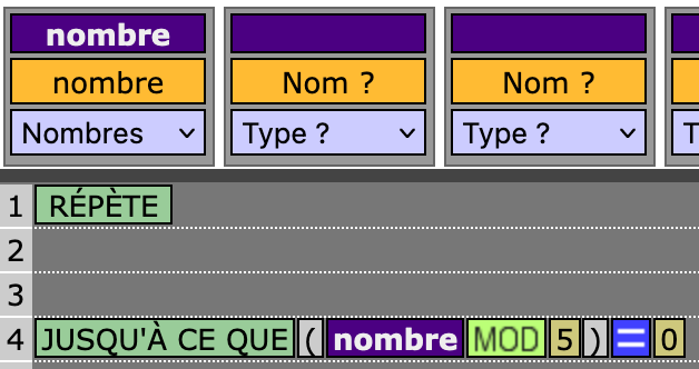 Vérification du multiple de 5